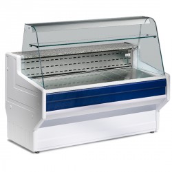 Comptoir réfrigéré statique avec vitre curbe, +4 °C/+6 °C, 1500 mm