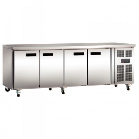 Réfrigération table 2,2mx0,7m - avec 4 portes