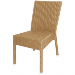 Bolero Wicker Armchairs Charcoal