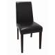 Bolero Faux Leather Dining Chairs Dark Brown
