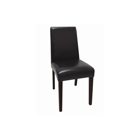 Bolero Faux Leather Dining Chairs Dark Brown