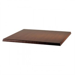 Werzalit Square Table Top Italian Walnut Effect 600mm