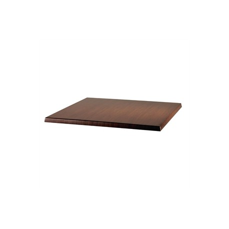 Werzalit Square Table Top Italian Walnut Effect 600mm