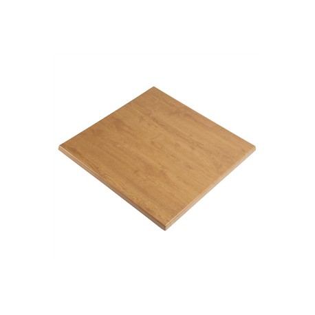Werzalit Square Table Top Italian Walnut Effect 600mm
