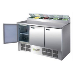 Comptoir de préparation réfrigéré pizzas/salades 390L