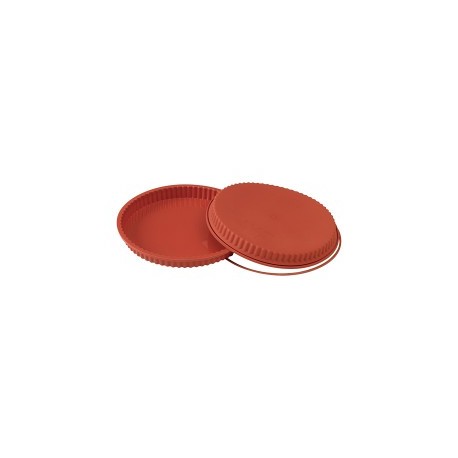 MOULE EN SILICONE - MOULE À TARTE CANNELÉ 28 CM