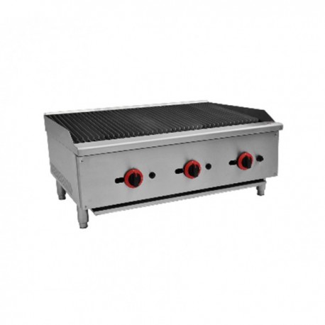 Lave gaz roche grill ( 7 kW ) - grill inclinaison